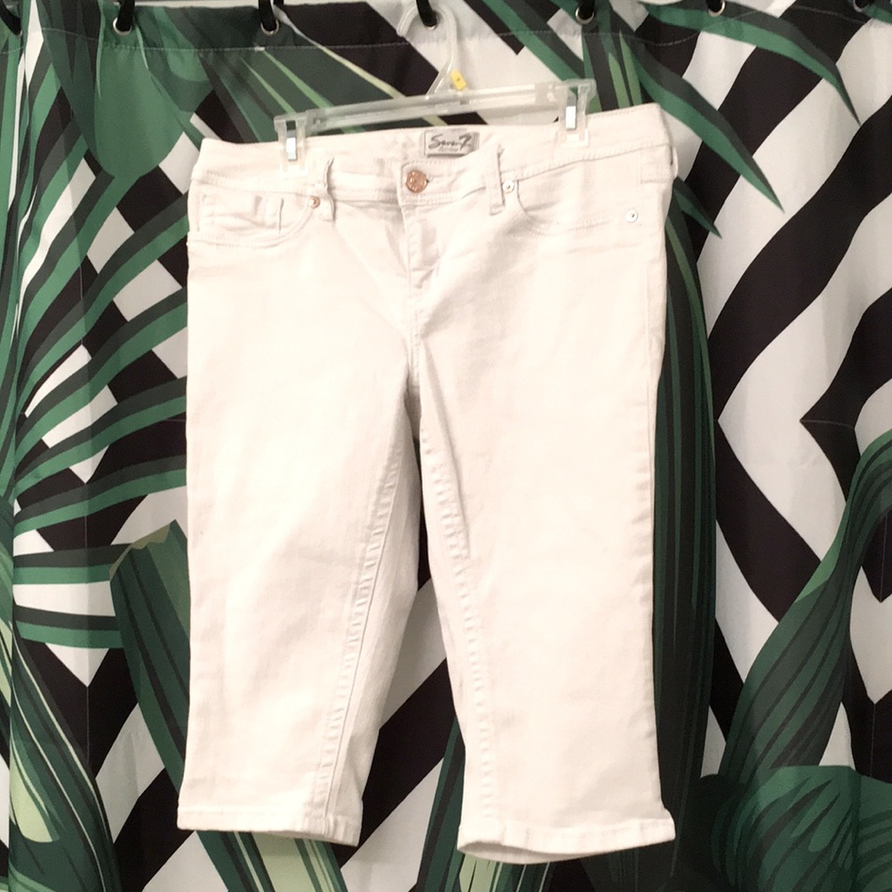 Seven7 White Capris